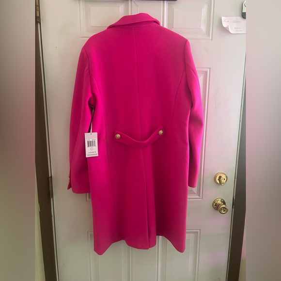 Cyrus Elegant Pink Women's Pea Coat - Picture 2 of 5
